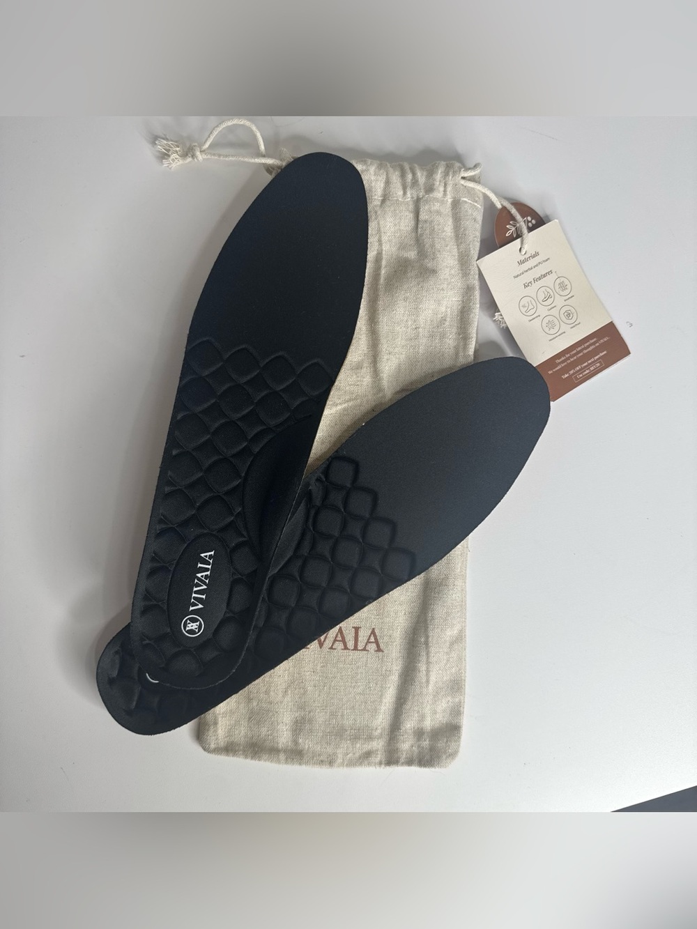 NWT Vivaia 3-in-1 Diamond Cuttable Ultra-Soft Replacement Insoles Size 39-40
